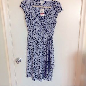 Charter Club print wrap dress